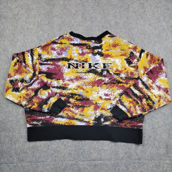 Nike Sweatshirt Womens 2X Gel Revival Crop Logo Crewneck Outdoor Sports - Picture 6 of 14